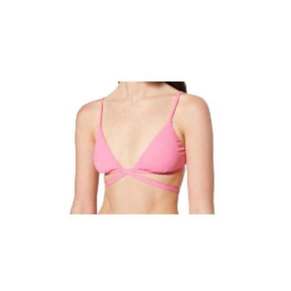 Jonathan Simkhai Harlen Bikini Top Flamingo Pink Medium NWT - Picture 1 of 1